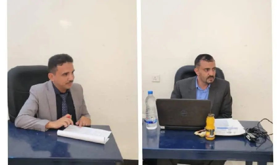 Arab Academy – Marib Branch Holds Discussion Session No. (34) on Master’s Thesis Proposals for Researchers Haider Al-Naqeeb and Fahd Al-Shawari